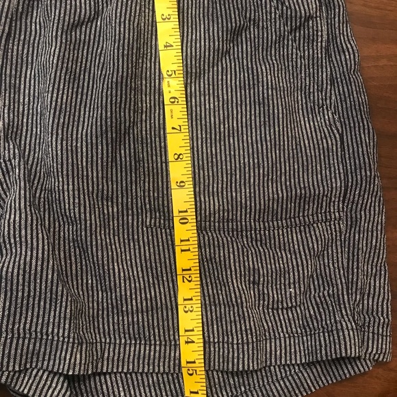 J.Crew Seaside shorts. Ladies size XXL. Antique navy and white pin striped. - Picture 6 of 7